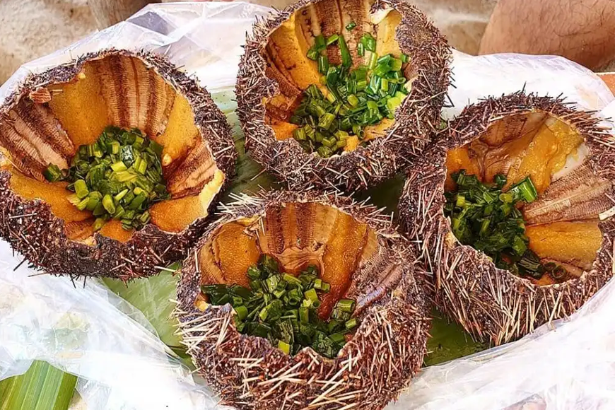 Nhum nướng tươi ngon. Ảnh: Sưu tầm