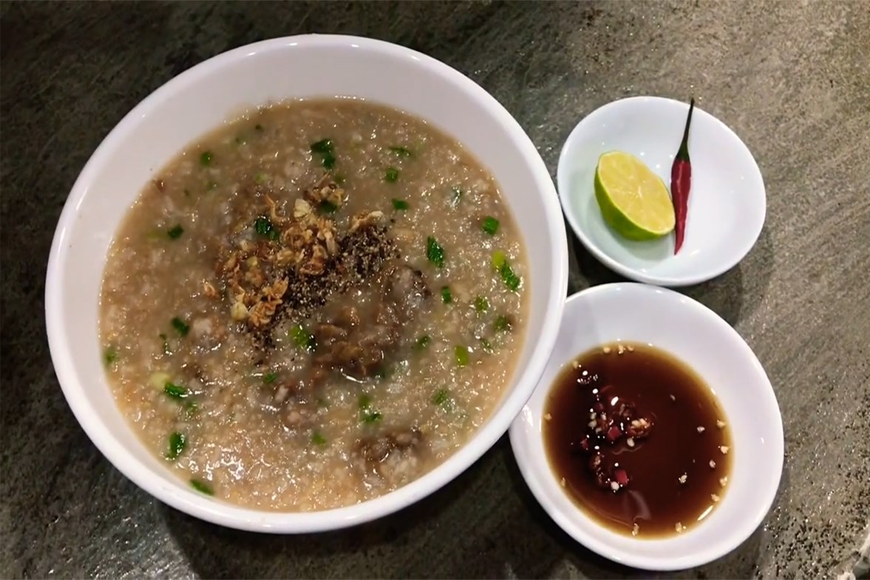 Cháo nhum hấp dẫn. Ảnh: Sưu tầm