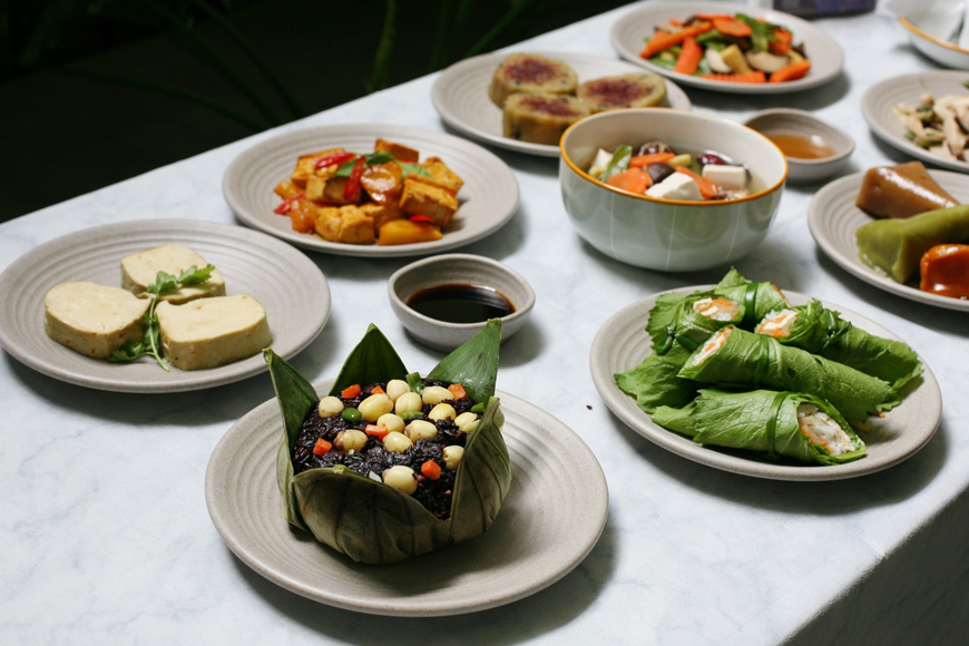 Những món ăn chay hấp dẫn, cuốn hút người ăn. Ảnh: Sưu tầm