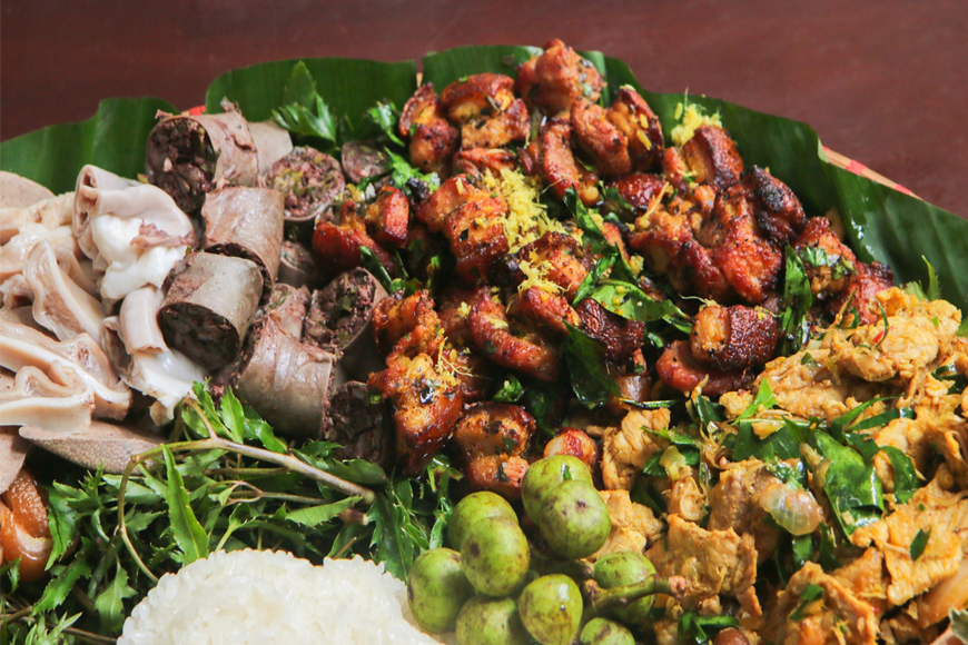 Món ăn ngon từ lợn Mường nướng. Ảnh: Sưu tầm