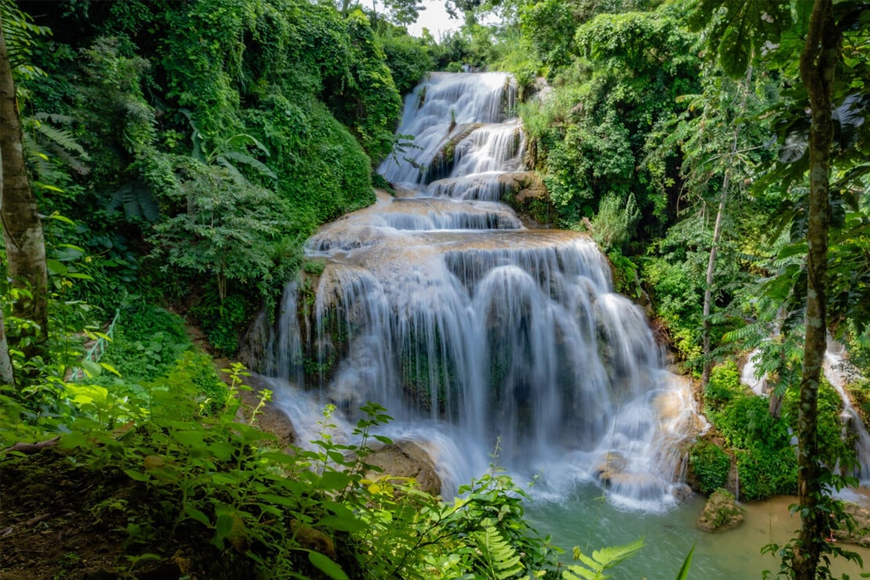 Vẻ đẹp thác Mu giữa núi rừng Tây Bắc. Ảnh: Sưu tầm