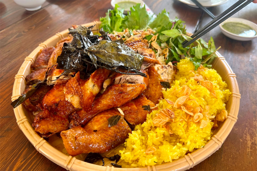 Gà nướng hấp dẫn. Ảnh: Sưu tầm