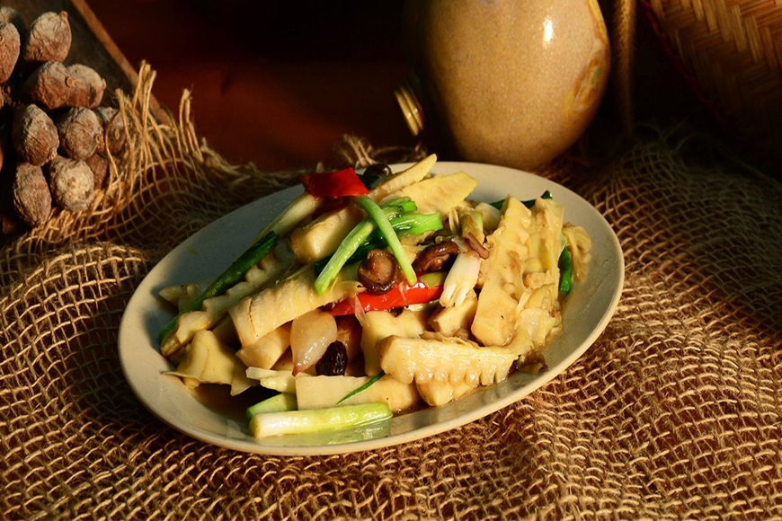 Măng xào hấp dẫn. Ảnh: Sưu tầm