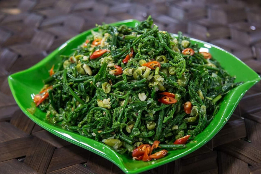 Nộm rau dớn độc lạ. Ảnh: Sưu tầm