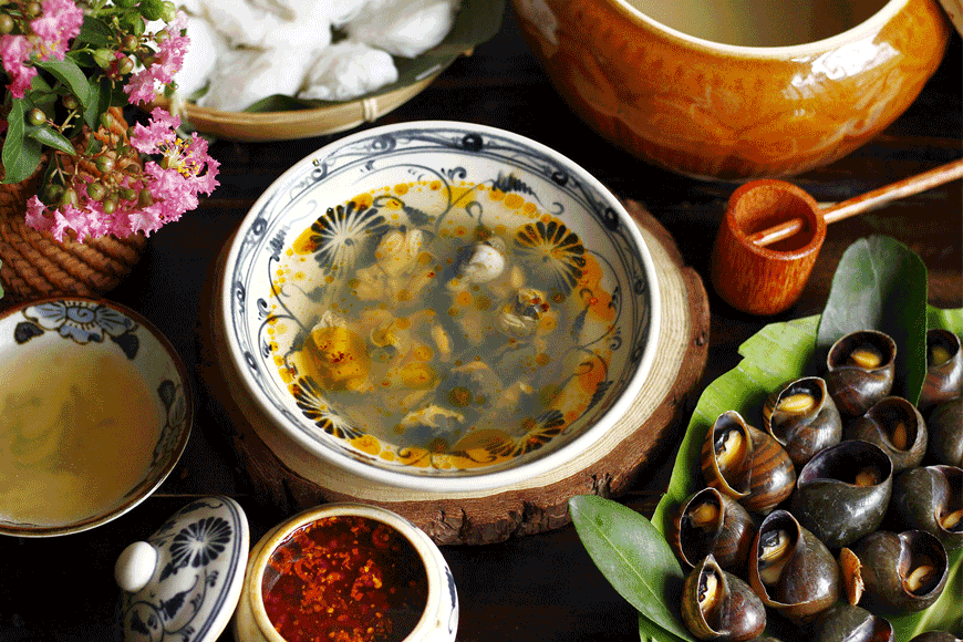 Đặc sản bún ốc nguội cho mùa thu Hà Nội. Ảnh: Sưu tầm