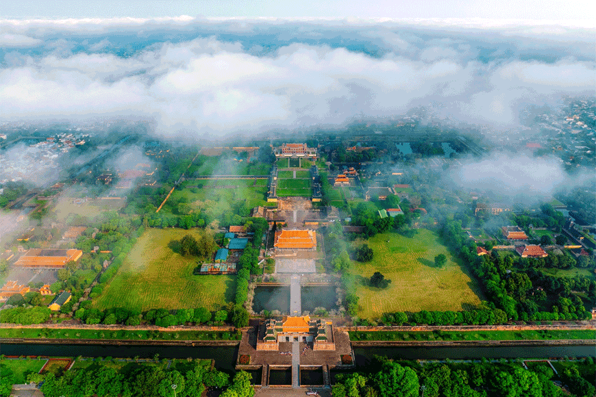 Tổng quan về Đại Nội Huế. Ảnh: sưu tầm